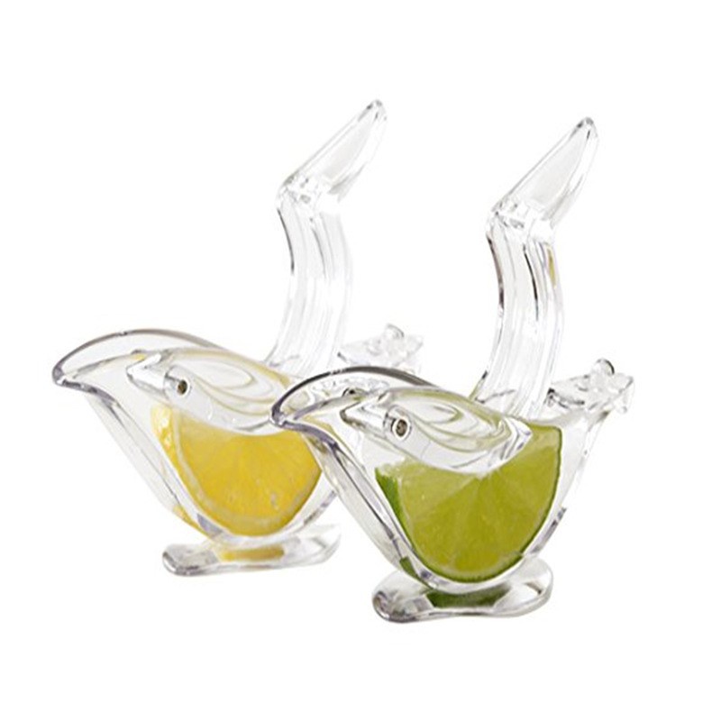 Acrylic Lemon Clip Manual Transparent Fruit Juicer Household Kitchen Gadget ABS Boat Juicer Fruit