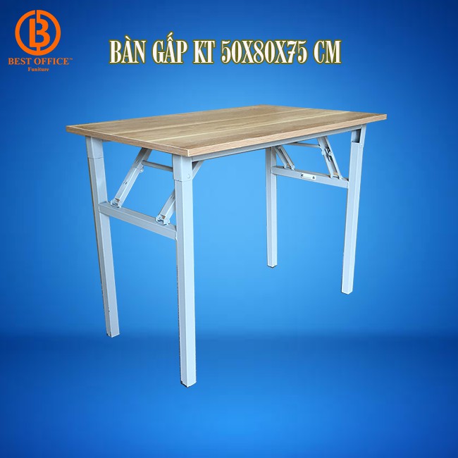 Bàn gấp chân sắt KT 80x50x75cm