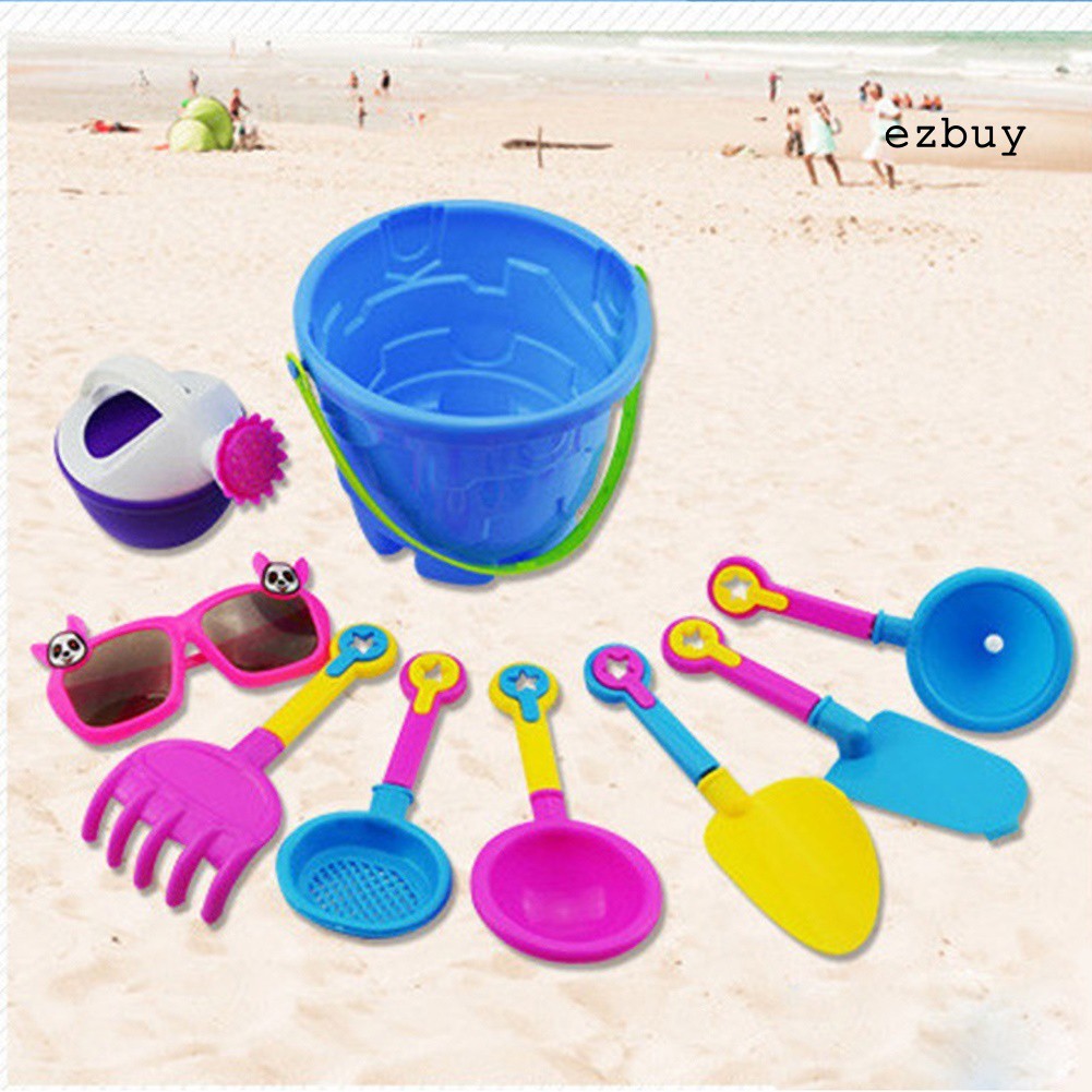 Set 9 món đồ chơi xúc cát bằng nhựa dễ thương dành cho bé