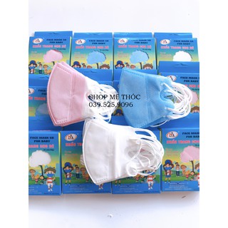 1 hộp 10 cái) Khẩu trang y tế FACE MASH 5D cho bé từ 2-8 tuổi.