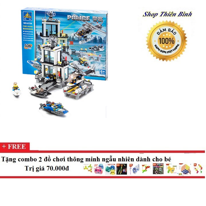 Bộ lego xếp hình Cảnh sát biển&nbsp;Kazi 6726