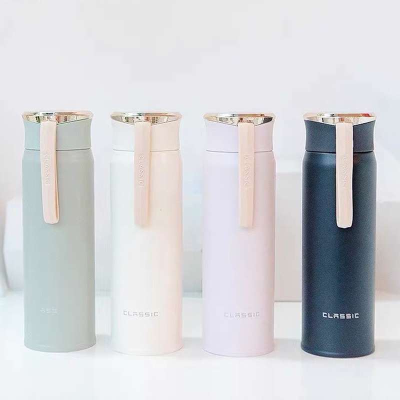 Bình giữ nhiệt CLASSIC thể tích 450ML giữ nóng/lạnh trên 8 tiếng có quai xác tiện dụng, thời trang  BN36