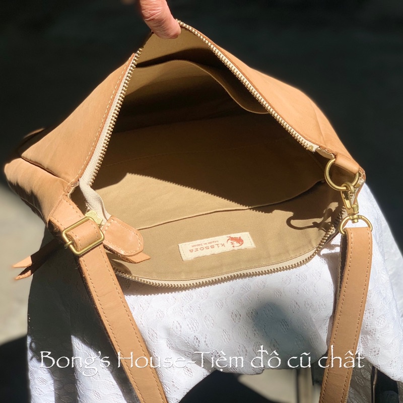 Túi da mộc ngựa hiệu Kissora - hàng si Nhật siêu chất