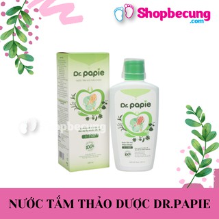 Nước tắm gội thảo dược organnic Dr.papie chai 230ml (0-3 tuổi)