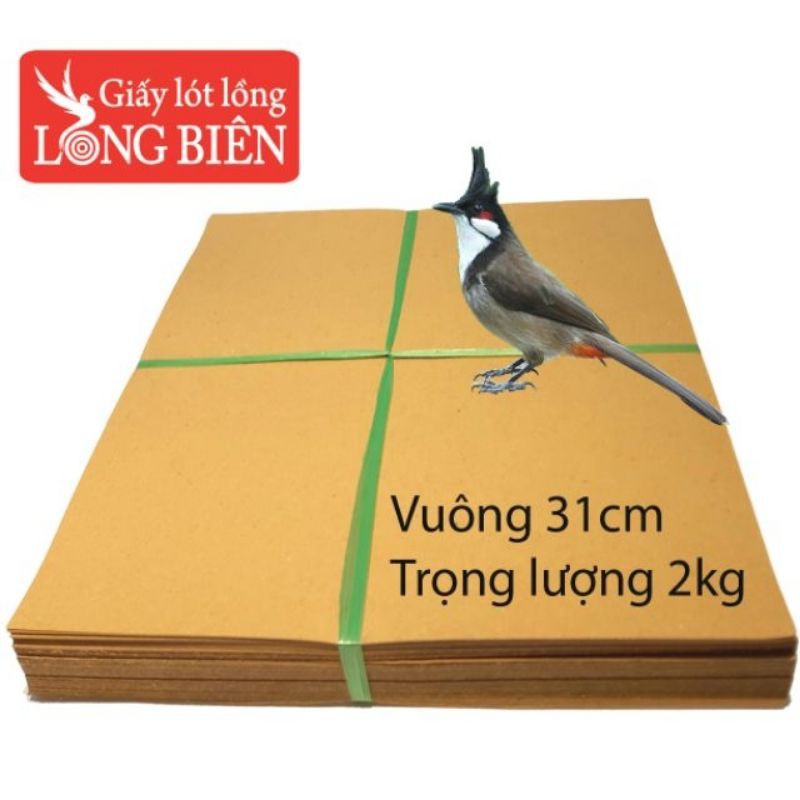 Giấy lót lồng Chào Mào vuông 15 nan kích thước 31cm, trọng lượng 2kg.