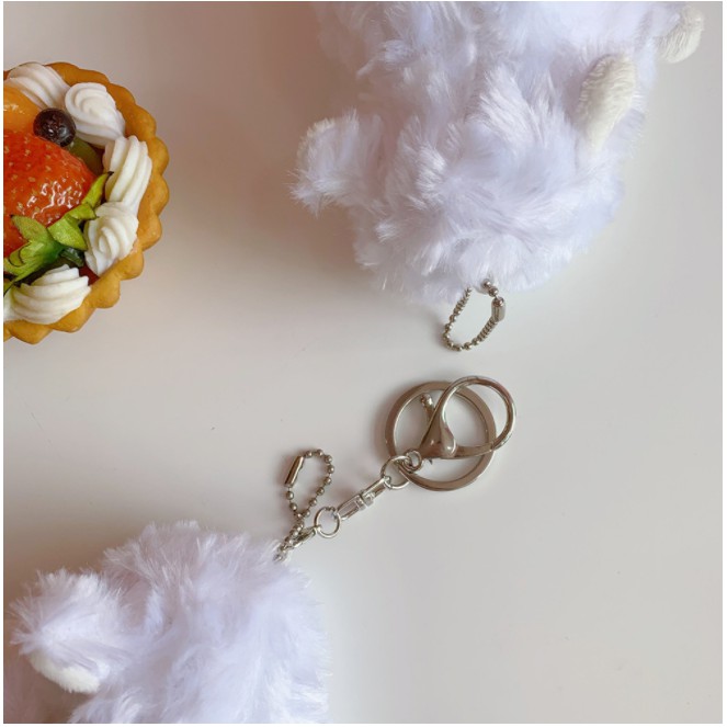 Móc Khóa Hnh Con Cừu Trắng Siêu Dễ Thương.