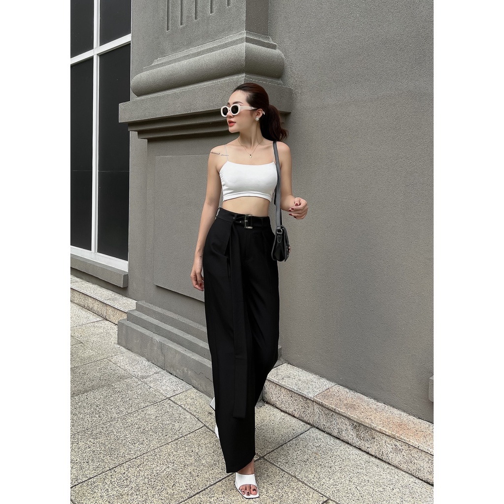 Áo Croptop 2 Dây Trơn LSEOUL A2561 Chất Thun Co Dãn Thoáng Mát Trẻ Trung Năng Động 3 Màu Basic Dễ Phối