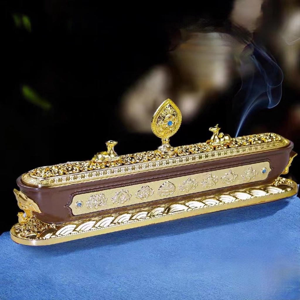 [PBMC] Lư xông voi hoa văn 8 Cát Tường Đài Loan