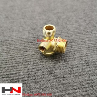 van 1 chiều máy nén khí có dầu ren vào bình 21mm, REN TRONG NHỎ 10MM, REN NGOÀI NHỎ 16MM