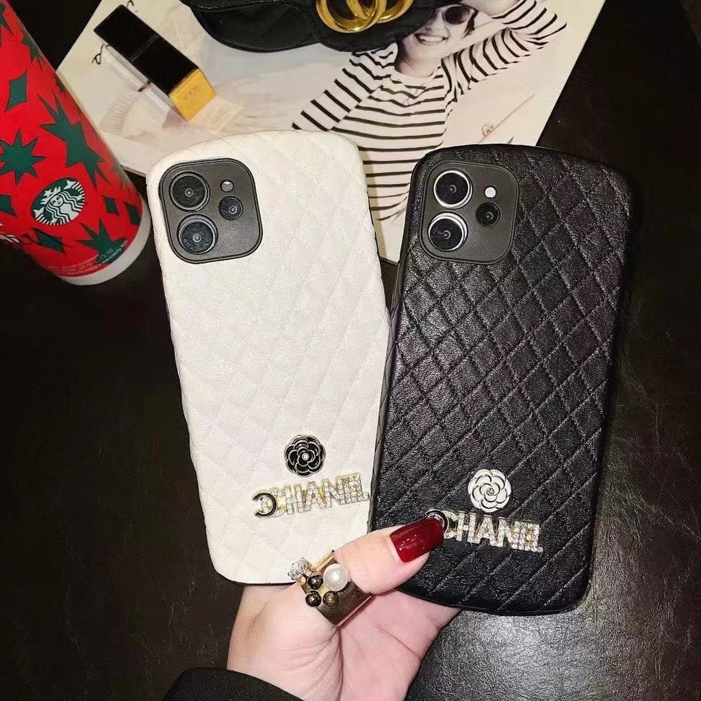 Ốp Điện Thoại Da Cừu Chống Sốc In Logo CHANEL Sang Trọng Cho iPhone12 i7 i8 iX Xs Max XR i11