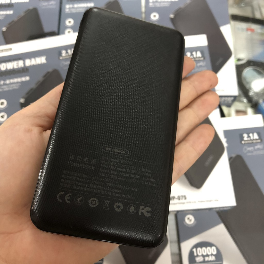 Pin sạc dự phòng WK 20.000mAh WP-117 có cổng Type C tiện lợi DL TECH