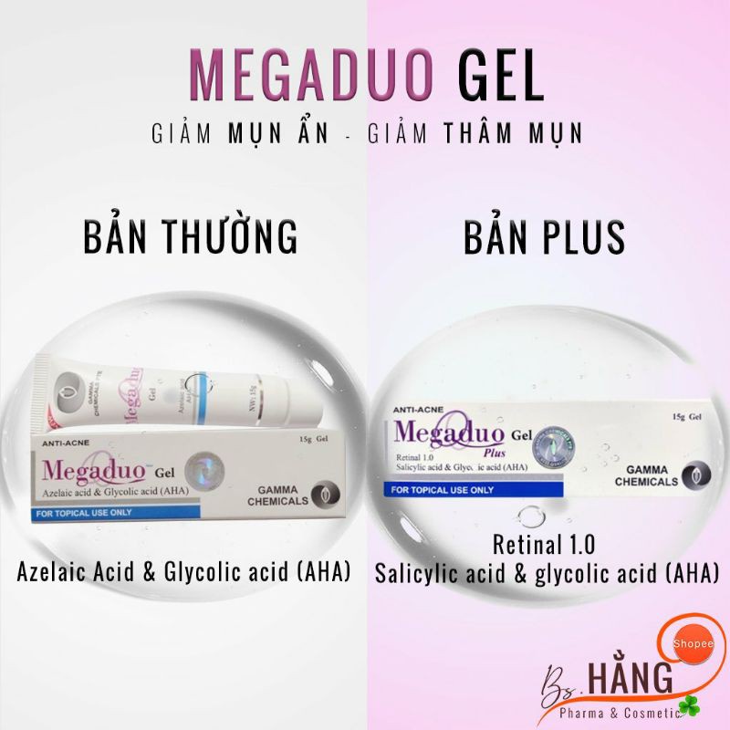 Gel Giảm Mụn Ẩn Và Thâm Gamma Megaduo Gel 15 gram