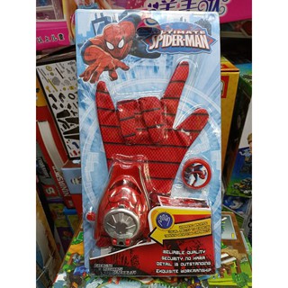 Bộ đồ chơi găng tay + đồng hồ bắn đĩa người nhện SPIDER MAN 11187A