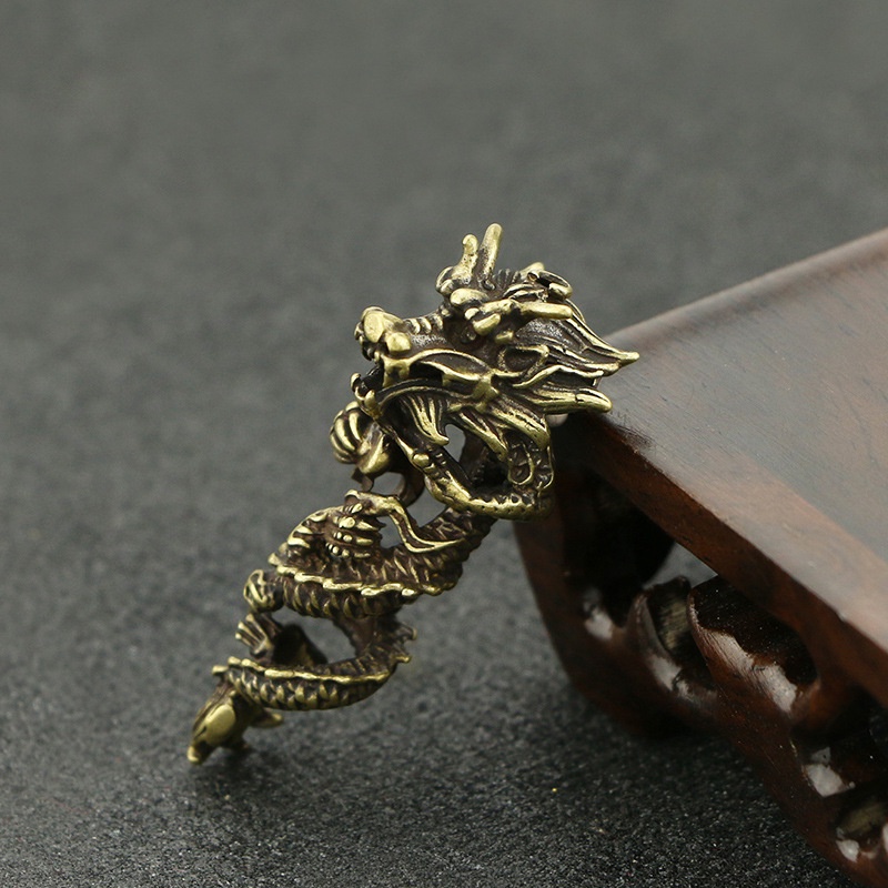 Mặt Dây Chuyền Hình Rồng Bằng Đồng Nguyên Chất