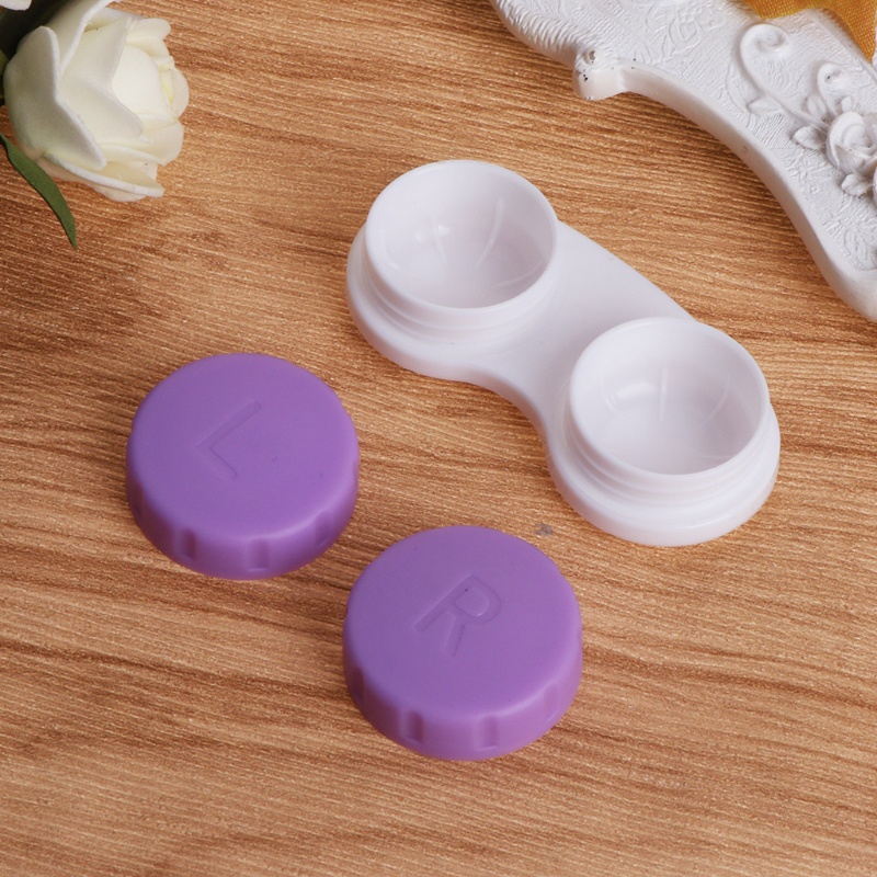 Set 4 Khung Bảo Vệ Kính Áp Tròng Nhiều Màu Sắc Cho Trave