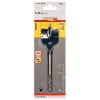 40mm Mũi khoan gỗ đuôi cá Bosch 2608595502