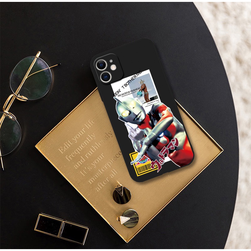 Ốp Điện Thoại Mềm Hình Ultraman Vui Nhộn Cho iPhone 13 mini 11 12 Pro Max 6s 7 8 Plus Se2 Xr X 14 Pro Xs Max