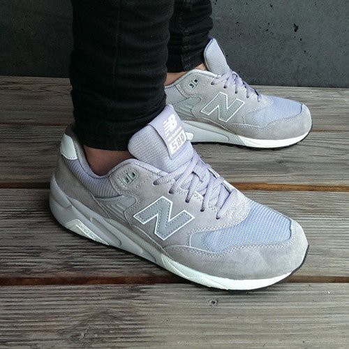 【Bắn thật】New Balance MRT580DS da lộn màu trắng xám chạy bộ những người yêu giày