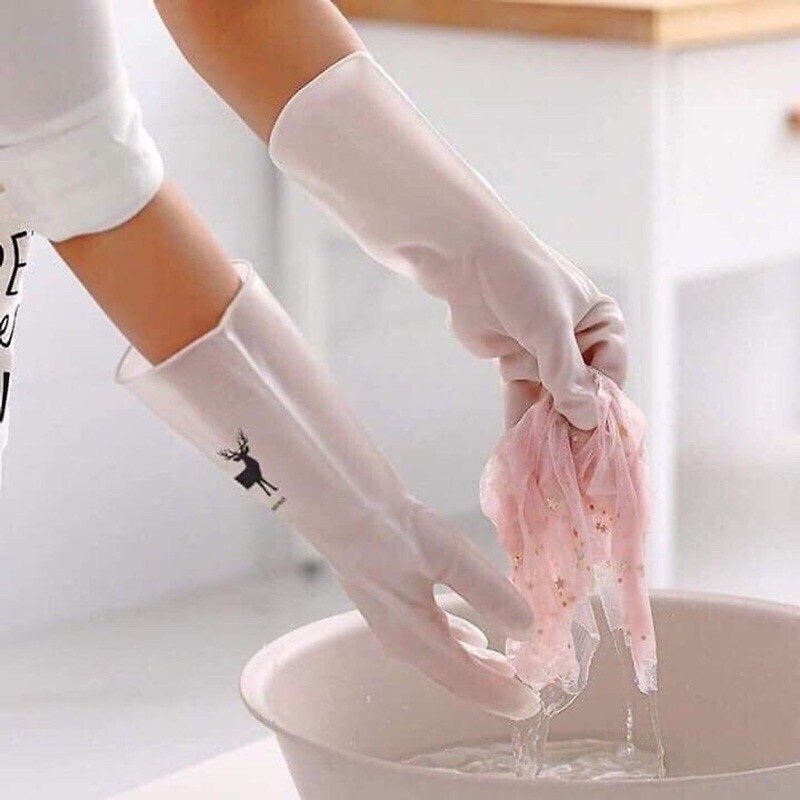 [❌GIÁ SỈ❌] Găng Tay Cao Su Con Hươu, Chim Cò Làm Bếp, Làm Vườn Siêu Dai (Mẫu Ngẫu Nhiên) 2397