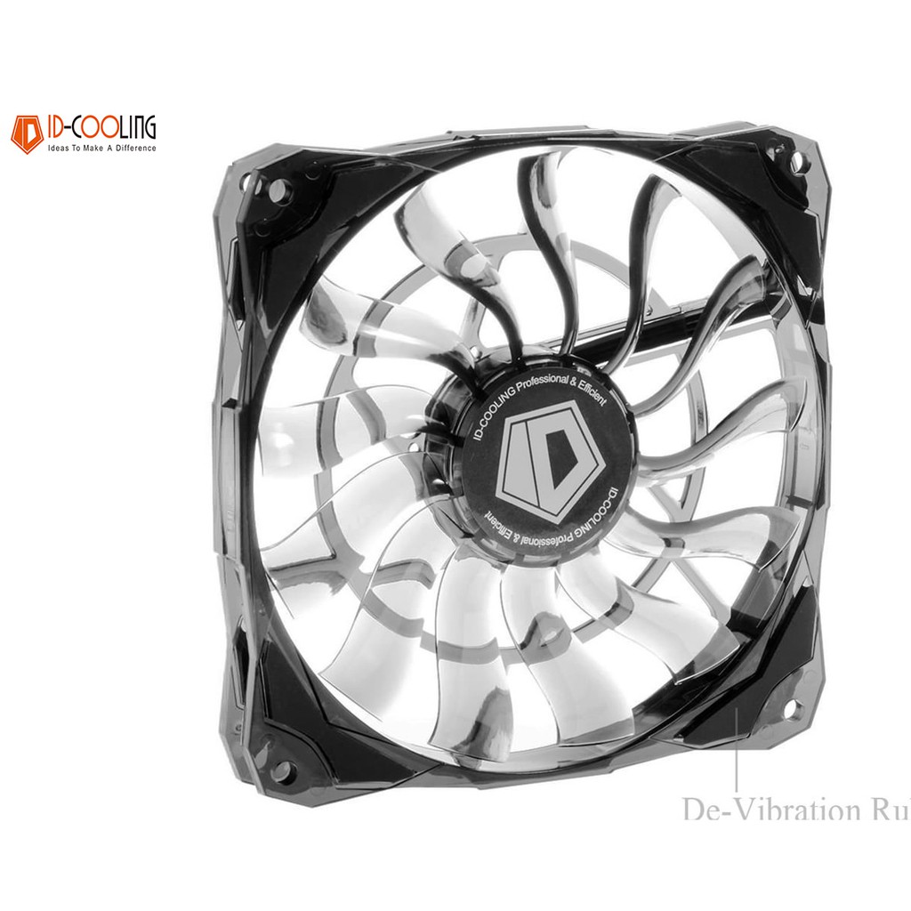 [Mã ELFLASH5 giảm 20K đơn 50K] Quạt Fan case 12cm ID-Cooling NO-12015 slim - Nhỏ gọn, PWM, mỏng 15mm