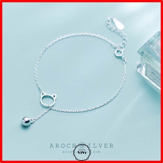 Vòng tay bạc Ý dễ thương chuông mèo nhỏ xinh Cat bell – lắc tay bạc ViVi_Gift