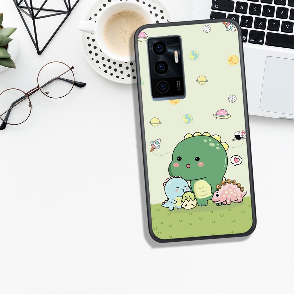 [HOT]ỐP VIVO Y21 - Y21S - Y33S - Y15S - Y30 - Y50 , IN HÌNH KHỦNG LONG CHIBI SIÊU DỄ THƯƠNG.