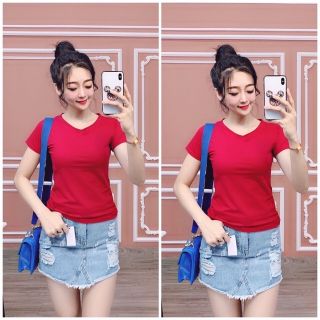 Áo thun cổ tim
