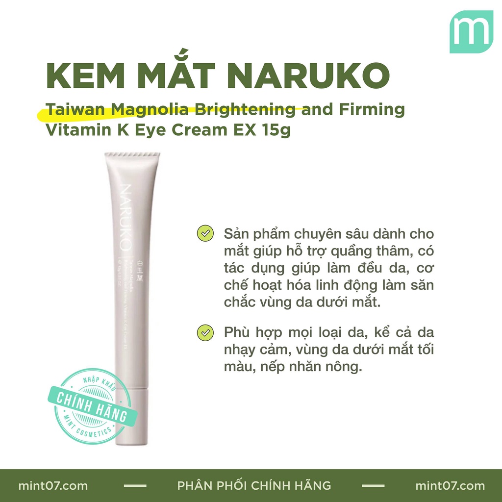 Kem mắt Naruko Taiwan Magnolia