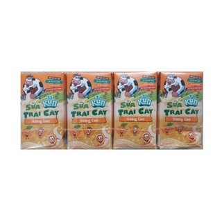 Vỉ 4 hộp sữa kun trái cây 110ml