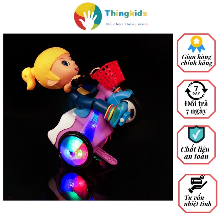 Đồ chơi shipper đi giao hàng có đèn có nhặc - Thingkdis