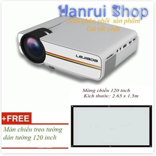 Máy chiếu mini nhỏ gọn YG400 + màn chiếu 120 inch