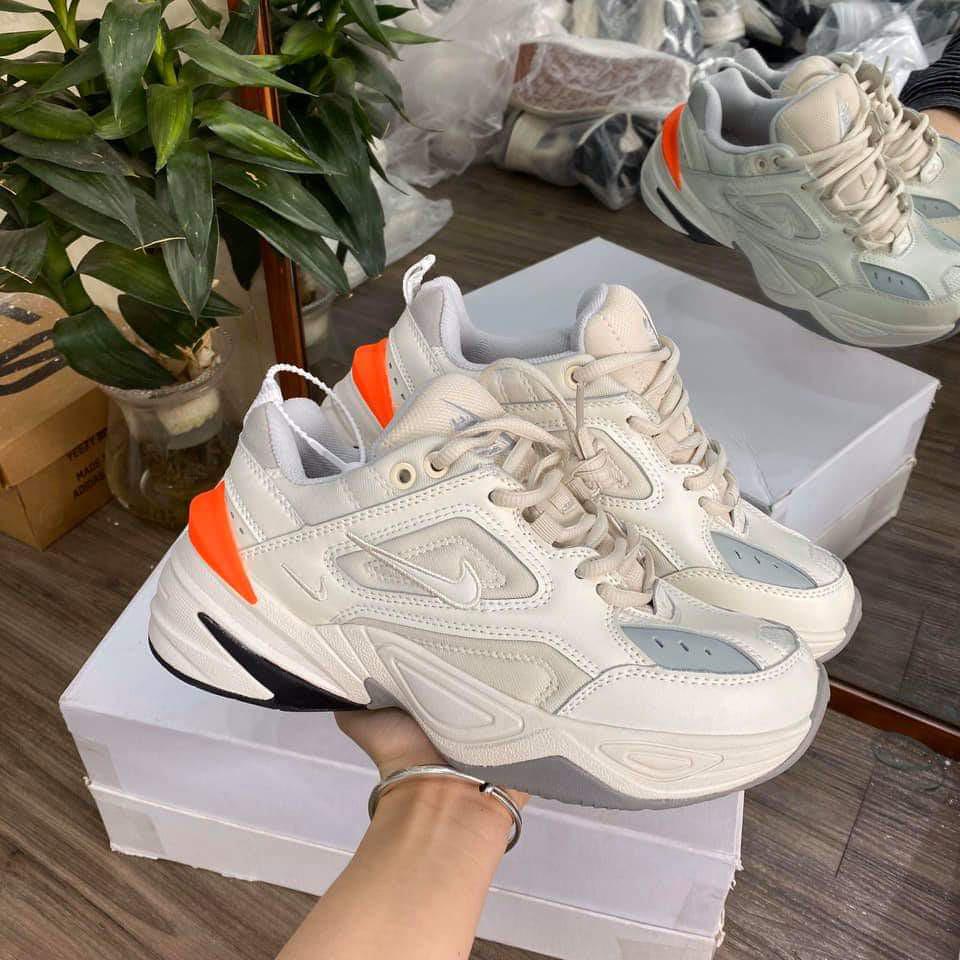 [Mã FAGREEN245 giảm tới 30K đơn 99K] [Sale Sốc] Giày Sneaker Nam Nữ M2K Xám Cam