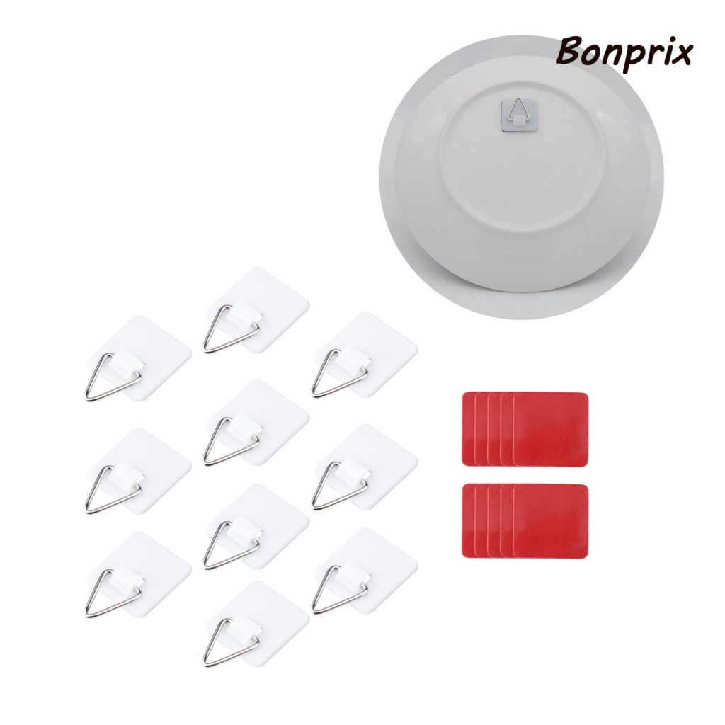 Set 10 Giá Đỡ Đĩa Dán Tường Tàng Hình Tiện Dụng