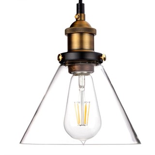Đèn Thả Chao Thủy Tinh Trắng E27 185mm x 230mm