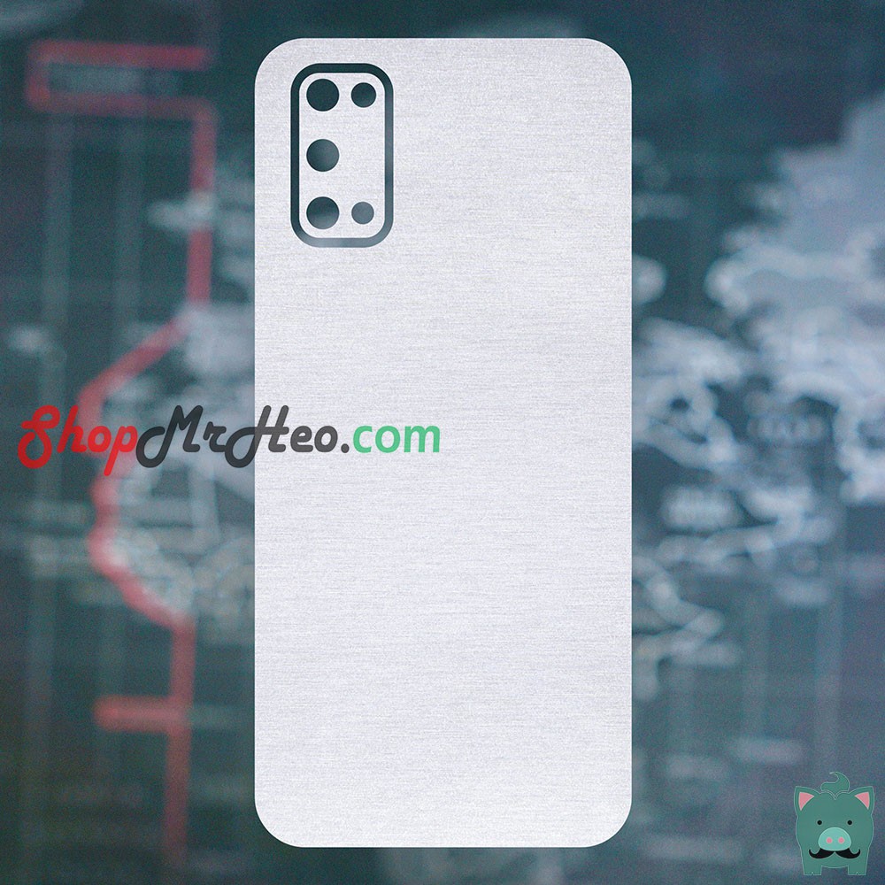 Skin Dán Mặt Sau Lưng Vân Nhôm Realme 7 - Realme 7 Pro - Realme 7i - Realme C17