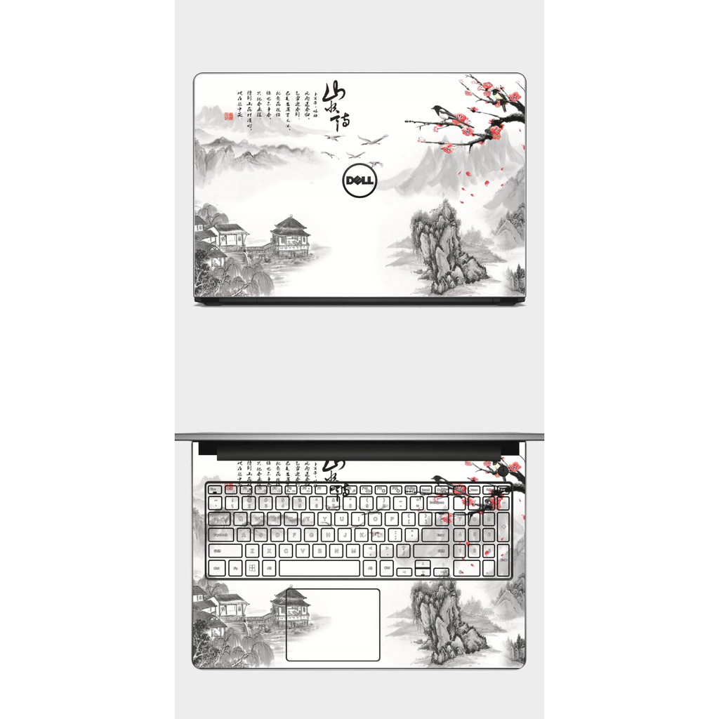 Skin laptop miếng dán laptop mẫu phong thủy decal dán cho HP Dell Asus Acer Lenovo MSI Mác - in theo yêu cầu