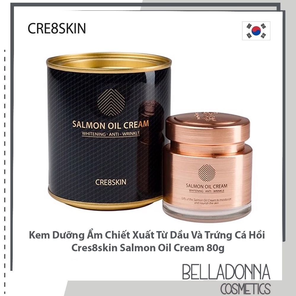 Kem Dưỡng Ẩm Chiết Xuất Từ Dầu Và Trứng Cá Hồi CRE8SKIN Salmon Oil Cream 80g