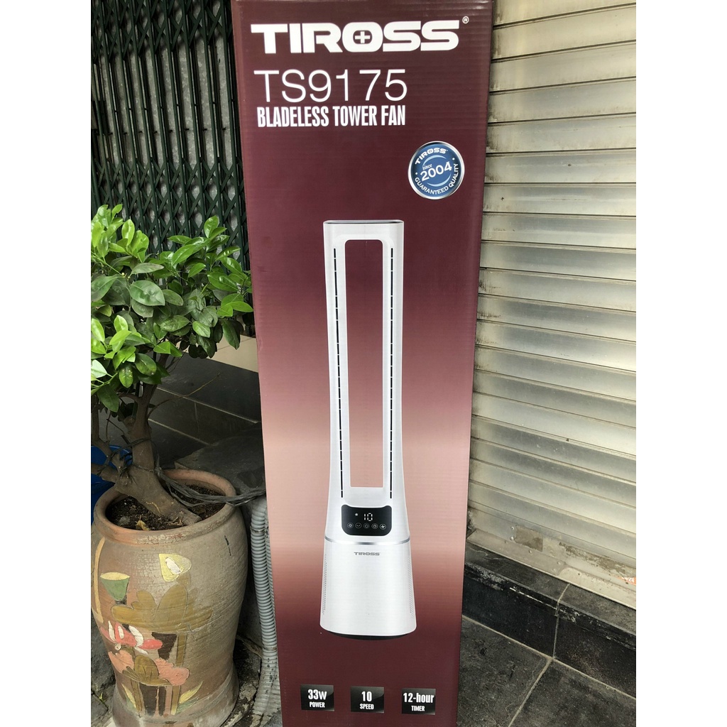 (Bh Chính Hãng 12 tháng)Quạt Tháp Không Cánh Lọc Không Khí Tiross TS9175 35w có điều khiển - Model 2022