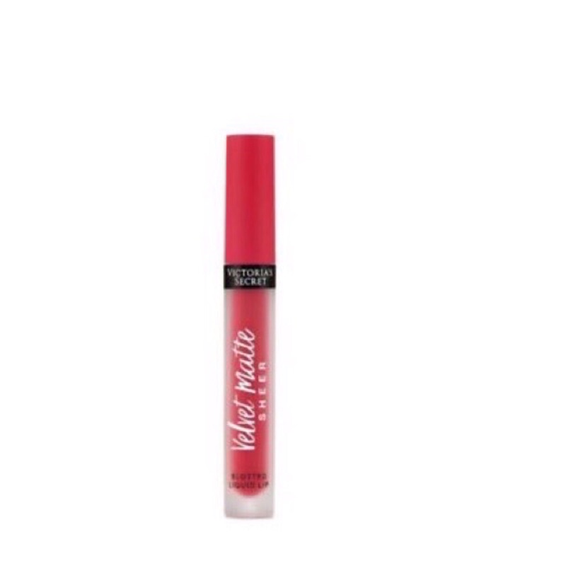 Son lì Victoria's Secret Velvet Matte Sheer Blotted Liquid Lip CHANCE (Poppy Red)
