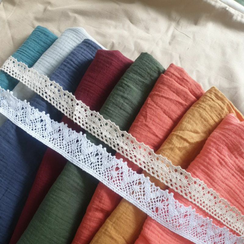 Vải xô muslin màu trơn 55k/m