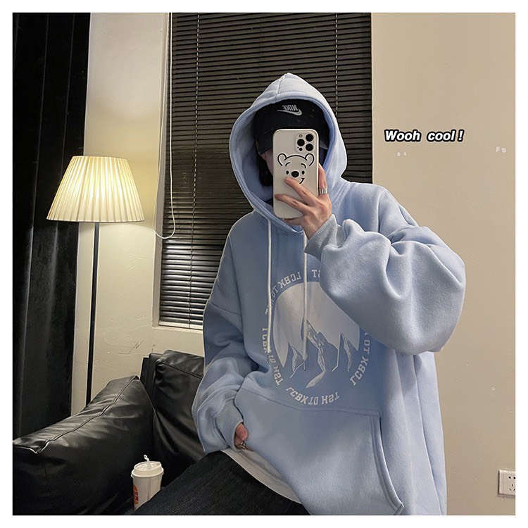 RẺ VÔ ĐỊCH  Áo khoác nỉ bò sữa Chống Nắng Áo hoodie Khóa Kéo form rộng nam nữ Unisex