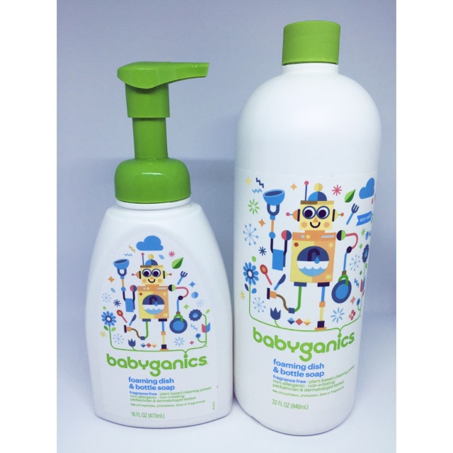 Nước rửa bình sữa Babyganics