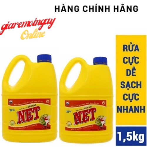 Nước rửa chén Net 1,5kg hương chanh