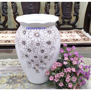 LỌ HOA CAO 30 cm MIỆNG BÈO