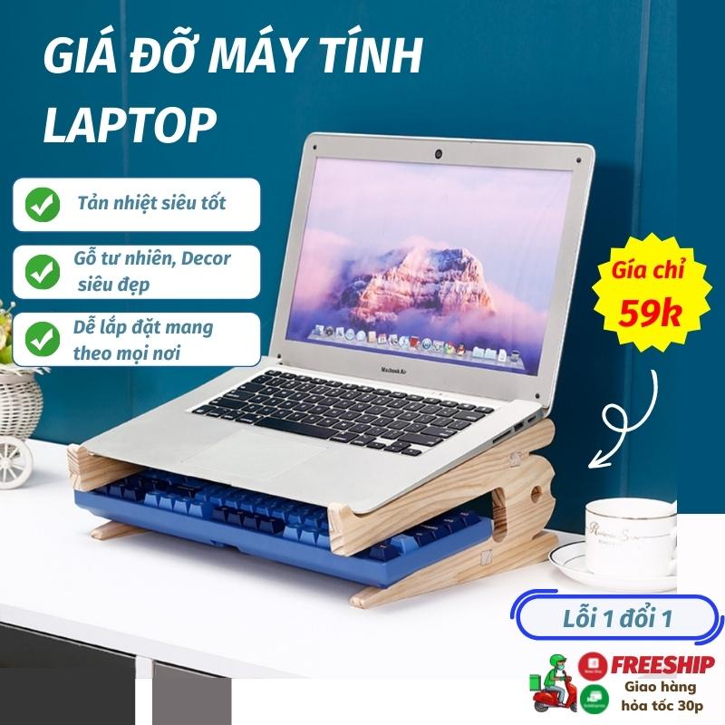 Giá Đỡ Laptop Giá Đỡ Máy Tính Gỗ Cao Cấp Hỗ Trợ Tản Nhiệt SUN.Z