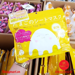 MẶT NẠ TRỨNG SUPER WHITE EGG 36 MIẾNG