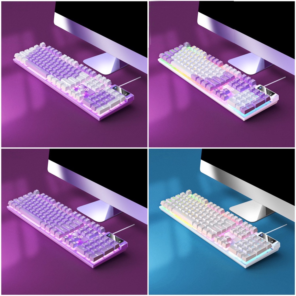 Bàn phím giả cơ Latope bàn phím máy tính chơi game laptop Pc gaming Full LED K550