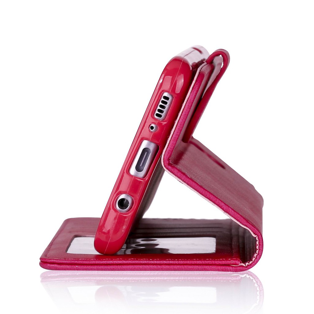 Bao da điện thoại nắp gập chất da màu trơn cho Samsung S8/S8 Plus/S9/S9 Plus/S10/S10 Plus/S10E/S10 5G | BigBuy360 - bigbuy360.vn