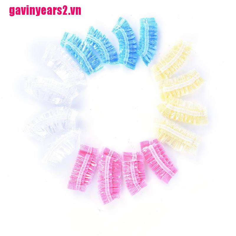 (Hàng Mới Về) Set 100 Vỏ Bọc Bảo Vệ Tai Khi Nhuộm Màu Sử Dụng Một L