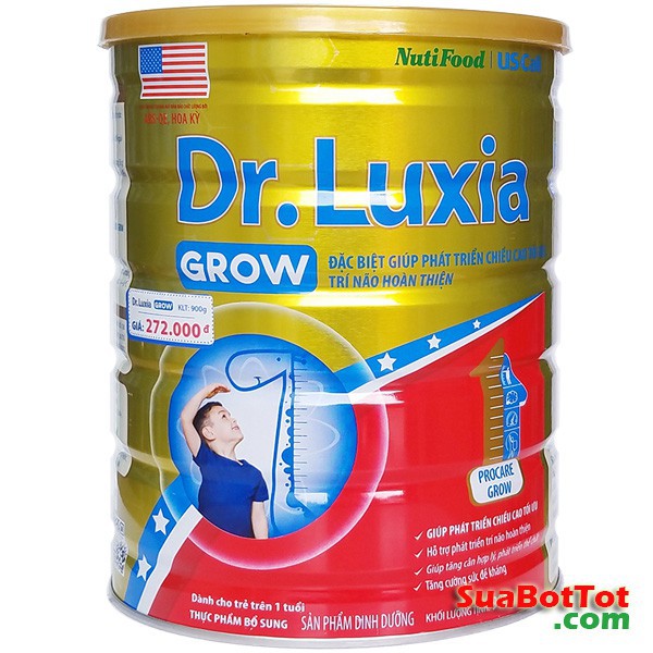 [Mã 267FMCGSALE giảm 8% đơn 500K] Sữa DR.LUXIA GROW 900g